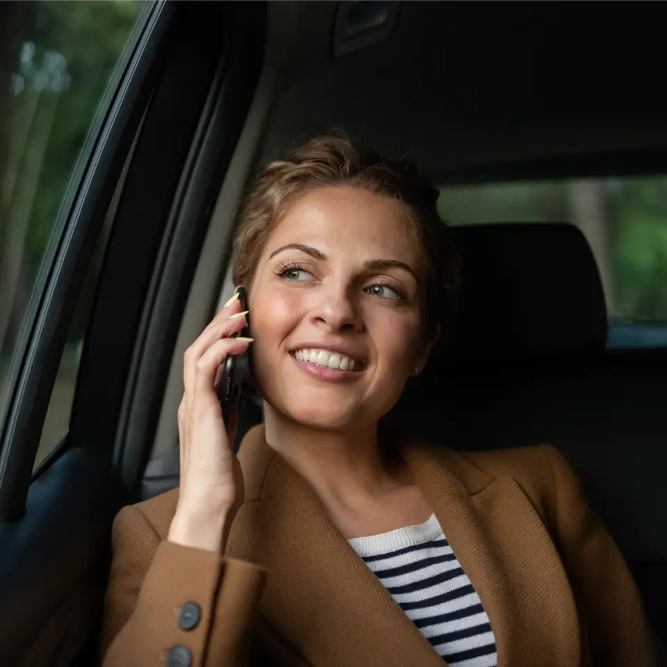 professional driver handling transportation across St Petersburg