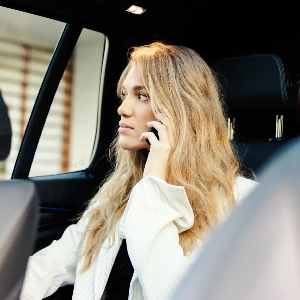 chauffeur service Tampa private ride passenger in luxury vehicle